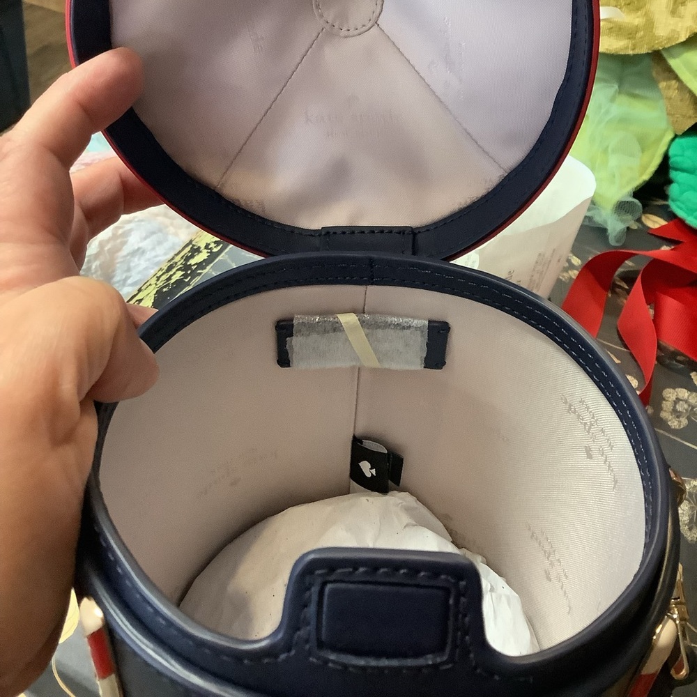 Kate Spade Red and White Carousel Crossbody Bag - Picture 5 of 6